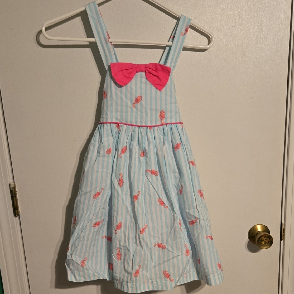 Tommy Bahama Kids Dress with Pink Bow and Stripes